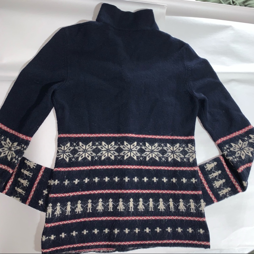CHANEL size 38 wool cashmere mohair CARDIGAN snowflake and Coco theme - Picture 9 of 13